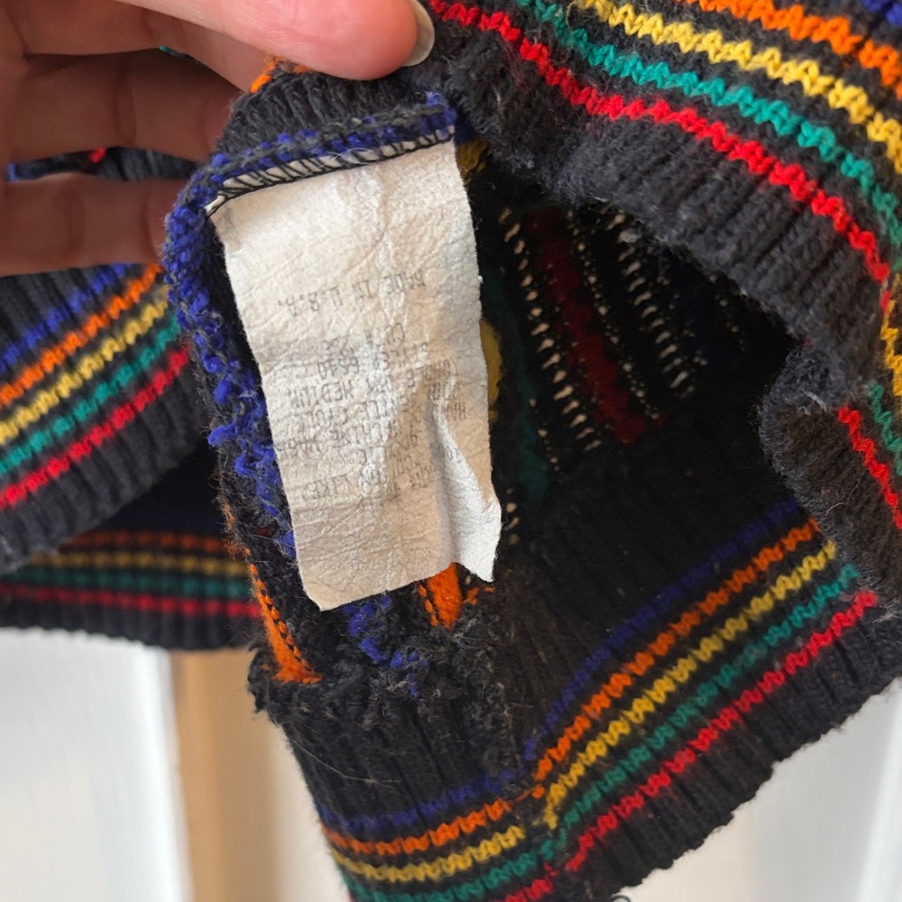 Alan Stuart Multicolor Striped Crewneck Sweater - Picture 3 of 6